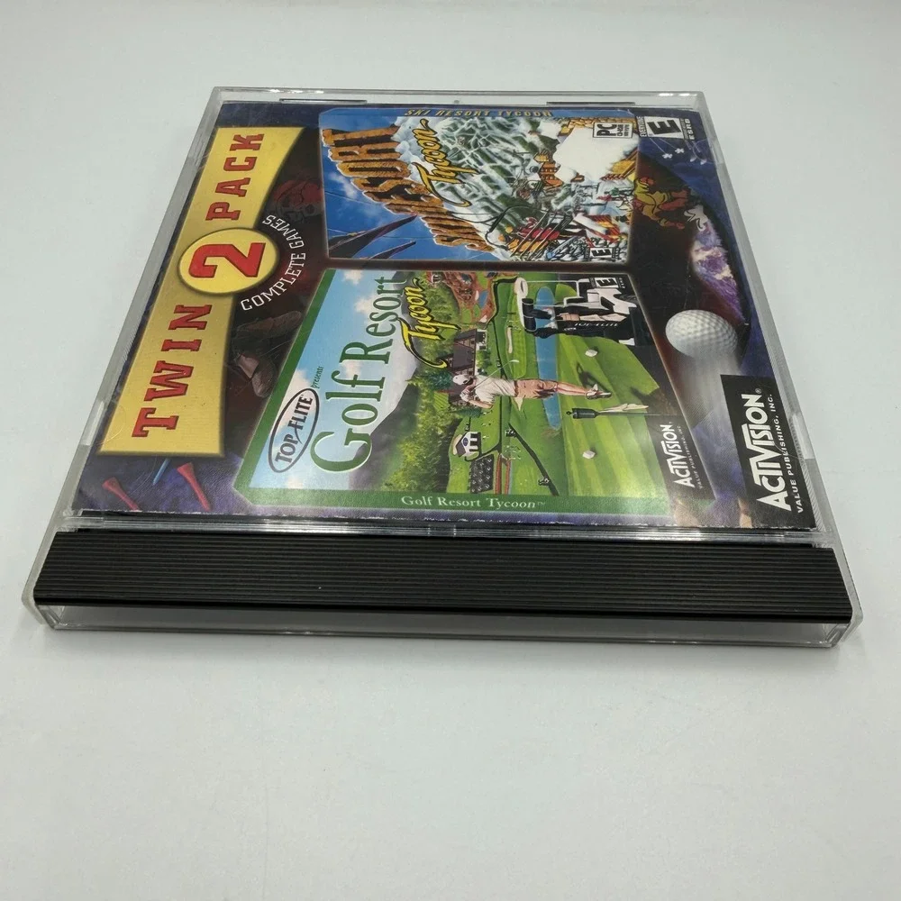 Activision Twin 2 Pack Golf Resort Tycoon and Ski Resort Tycoon PC Games CD-ROM